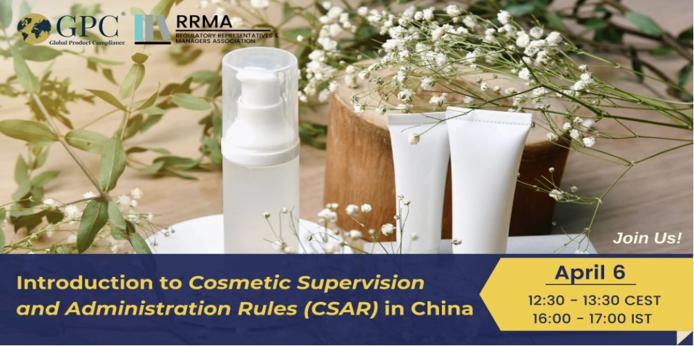 Event on Cosmetic Supervision and Administration Rules [CSAR] in China