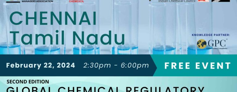 Global Chemical Regulatory Outlook 2024 in Chennai